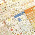 Autocollants japonais Anime Sumikko Gurashi 8 feuilles/lot Kawaii feuille d'or papier