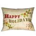 Laural Home Holiday Cheer Polyester 18-inch Decorative Pillow