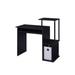 Industrial Home Office Computer Desk with Keyboard Tray and CPU Stand, Writing Desk with Drawer and Printer Stand, Black