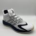 Adidas Shoes | Adidas Pro Boost Mid Basketball Shoes Navy/White Men’s Sz 12.5 | Color: White | Size: 12.5