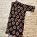 Lularoe Tops | Lularoe Xxs Irma Shirt Top Black Background New With Tags | Color: Black | Size: Xxs