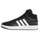 adidas Men's Hoops 3.0 Mid Classic Vintage Shoes Trainers, Core Black FTWR White Grey Six, 8 UK