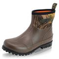 Dirt Boot Men`s Neoprene Wellington Garden Wellies Stable Yard Ankle Mucker Boots (8 UK Men, Brown/Camo, numeric_8)