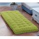 10cm Thick Bench Cushion Pad 2/3 Seater,100cm/120cm Soft Bench Cushions Cotton Chair Pad for Garden Patio Dining Sofa Swing (100x35cm,Green)