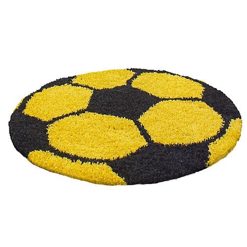 Kurzflor Fussball Teppich Comer-460 gelb