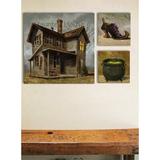 Darren Gygi Home Collection Haunted House Giclee by Darren Gygi - Wrapped Canvas Graphic Art Canvas | 9 H x 9 W x 1 D in | Wayfair 256-S-0909