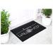 Home & More Calloway Mills 29" x 17" Non-Slip Indoor/Outdoor Door Mat Coir in Black | 29 H x 17 W x 0.6 D in | Wayfair 107191729