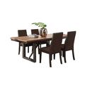 Red Barrel Studio® 5 Piece Dining Set In Walnut & Espresso Wood/Metal in Brown | 29.5 H in | Wayfair 2DF676BDD75B448382B6475CF5278FEB