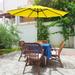 Arlmont & Co. Daarina 108" Market Umbrella Metal in Yellow | 92.5 H x 108 W x 108 D in | Wayfair 7CFE97C317164206942F3CADECE78976