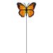 Arlmont & Co. Monarch Butterfly Garden Stake Metal | 11 H x 8.5 W x 1 D in | Wayfair 28CBC27892024EFA87E72E7618C102A5