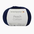 Peach Cotton von Schachenmayr, Navy, aus Baumwolle
