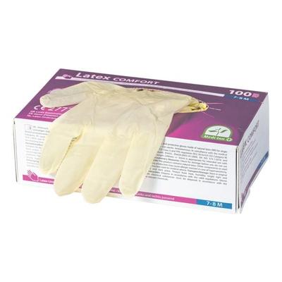 Papstar Einmalhandschuhe Latex puderfrei M braun Image