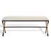 SAFAVIEH Couture Carmelo Hemp Wrapped Bench - 47.8 IN W x 16 IN D x 20.3 IN H