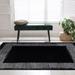 Beverly Rug Modern Border Indoor Area Rug with Jute Backing for Living Room, Kitchen, Bedroom