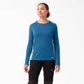 Dickies Women's Temp-Iq® 365 Long Sleeve Pocket T-Shirt - Vallarta Blue Size XL (SLF601)