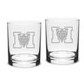 Mercer Bears 14oz. 2-Piece Classic Double Old-Fashioned Glass Set