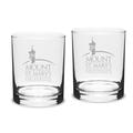 Mount St. Mary's Mountaineers 14oz. 2-Piece Classic Double Old-Fashioned Glass Set
