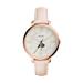 Women's Fossil Pink Colorado Buffaloes Jacqueline Date Blush Leather Watch