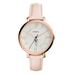 Women's Fossil Pink Vanderbilt Commodores Jacqueline Date Blush Leather Watch