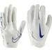 Nike Vapor Jet 7.0 Adult Football Gloves White/Royal
