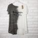 American Eagle Outfitters Tops | American Eagle | Soft & Sexy Tee | Color: Cream/Gray | Size: M