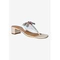 Wide Width Women's Rishani Thong Sandal by J. Renee in Clear Ivory (Size 9 1/2 W)