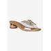 Women's Sumitra Slip On Sandal by J. Renee in Clear Natural Gold (Size 7 1/2 M)