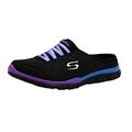 Skechers Women's No Limits Slip-On Mule Sneaker Black/Purple 6