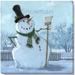 Darren Gygi Home Collection Snowman w/ Broom Giclee by Darren Gygi - Wrapped Canvas Graphic Art Canvas | 5 H x 5 W x 1 D in | Wayfair 221-Z-0505