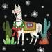 The Holiday Aisle® Lovely Llamas V Christmas Black Canvas, Cotton | 12 H x 12 W x 1.25 D in | Wayfair 4AC6034E44014895B51F21AF5AFD717C