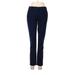 Jones New York Khaki Pant: Blue Bottoms - Women's Size 2 Petite