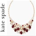 Kate Spade Jewelry | Kate Spade Ruby / Pearl Mix Necklace | Color: Pink/Red | Size: Length Is 18” W/ Adjustable Chain To Shorten