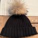 J. Crew Accessories | J Crew Pom Beanie | Color: Black/Tan | Size: Os