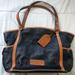 Dooney & Bourke Bags | Dooney And Bourke Navy Tote Bag | Color: Blue/Brown | Size: 17x12x6