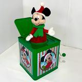 Disney Holiday | Disney "Mickey Mouse, Pluto & Goofy" Christmas Jack In The Box Toy 2015 | Color: Green/Black | Size: Os