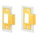 Prime-Line Latch Strike Plate Repair Kit, Steel in Yellow | 9.13 H x 4.25 W x 0.36 D in | Wayfair FAL2BR