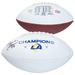 Cam Akers Los Angeles Rams Autographed Super Bowl LVI Champions White Panel Football