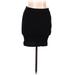 Shein Casual Bodycon Skirt Mini: Black Solid Bottoms - Women's Size Large