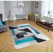 Abstract Geometric Shapes Modern Hand-Carved Soft Living Room Area Rug