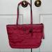 Coach Bags | Coach Signature Stitch Nylon Tote Bag | Color: Pink | Size: Os