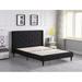 Lark Manor™ Lizzy Tufted Upholstered Low Profile Platform Bed Metal in Black | 45 H x 65 W x 81 D in | Wayfair 3F0998C795794E2781F5FF6B47E1D171