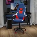 Inbox Zero Fostine Ergonomic Red & Blue Adjustable Gaming Chair w/ 360 Swivel & Red Dual Wheel Casters Faux Leather in Black/Blue/Red | Wayfair