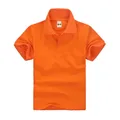 Polos d'été en coton pour enfants manches courtes garçons et filles de Y à 3 à 14 ans chemises de