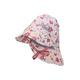 Sterntaler Baby Unisex Regenhut Baby Regenhut Blumen - Regenhut Baby, Hut Kinder - Schlapphut Wasserdicht mit Bindeband - rosa, 55