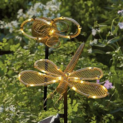 Solar Garden Stakes, Set Of Three - Bee, Set Of Three - Grandin Road