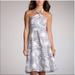 J. Crew Dresses | J. Crew Halter Embossed Dress | Color: Gray/White | Size: 0