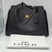 Coach Bags | Coach Mixed Leather Lora Carryall 89486 Black Pebbled | Color: Black | Size: Approx.: 14.25" L X 10.25" H X 6.25" W
