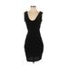 LA Made Casual Dress - Sheath: Black Solid Dresses - Women's Size Small