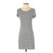 wasabi + mint Casual Dress - Mini: Gray Solid Dresses - Women's Size Small