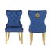 CQZK 21.65" Short Stool Wood/Upholstered/Velvet in Blue | 39.37 H x 20.47 W x 25.59 D in | Wayfair CQZK-20220211004